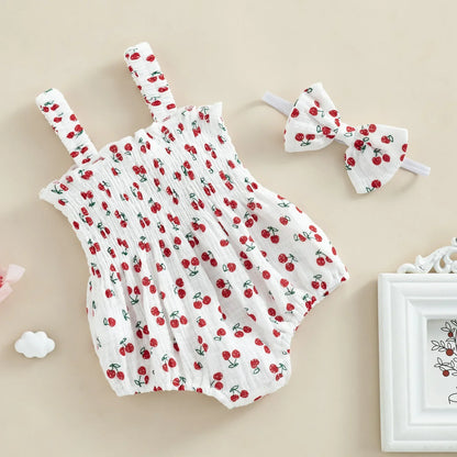 Bambino's Romper And Bow Set