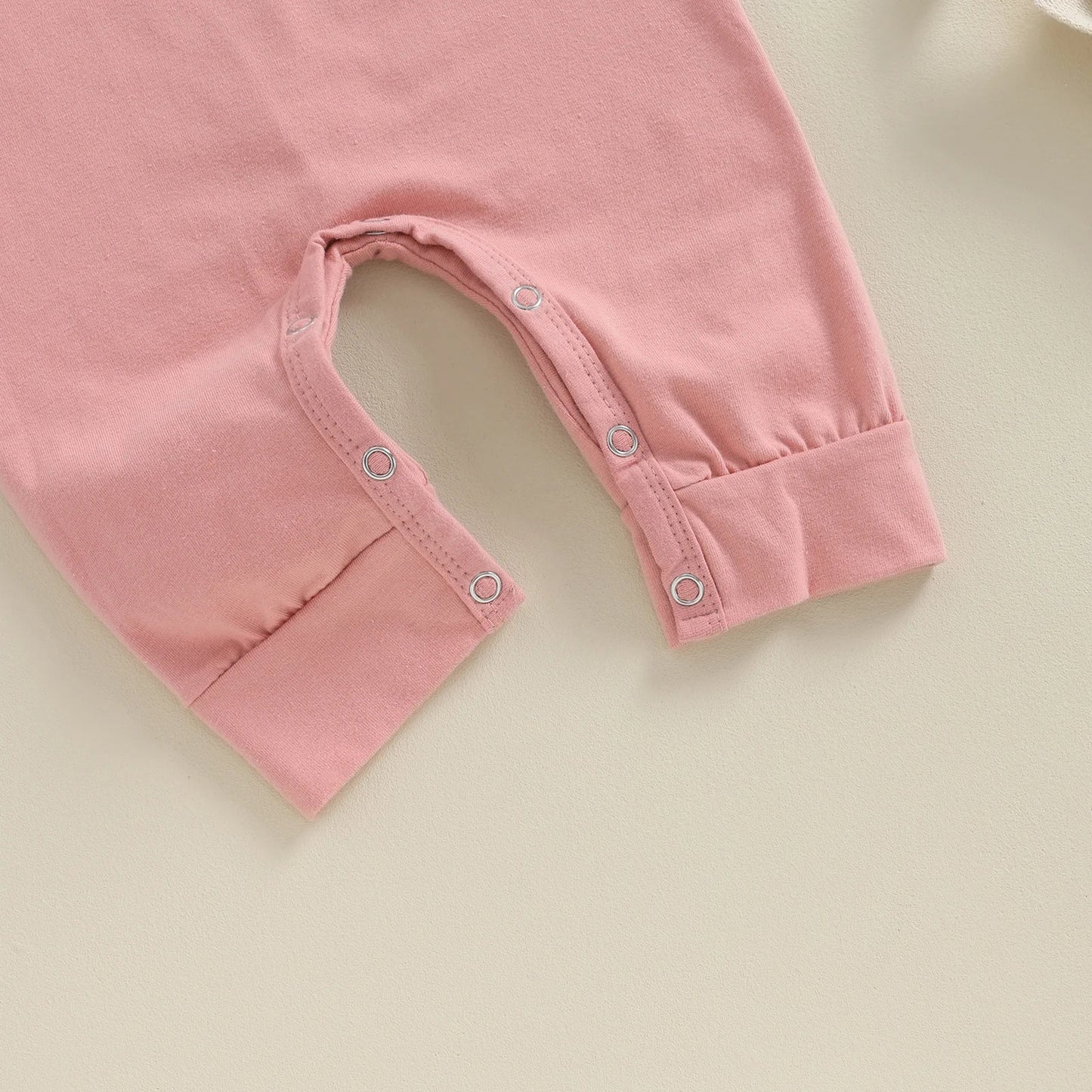 Bambino's Floral Romper And Hat Set