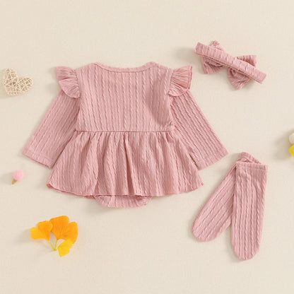 Bambino's Knitted Bow Set