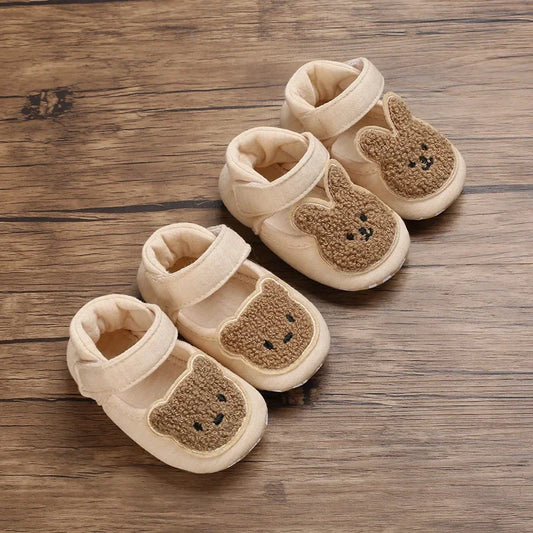 Bambino's Teddy & Bunny Baby Slippers
