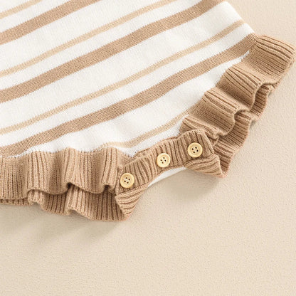 Bambino's Cute Striped Romper