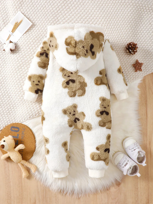 Bambino's Fluffy Teddy Bear Onesie