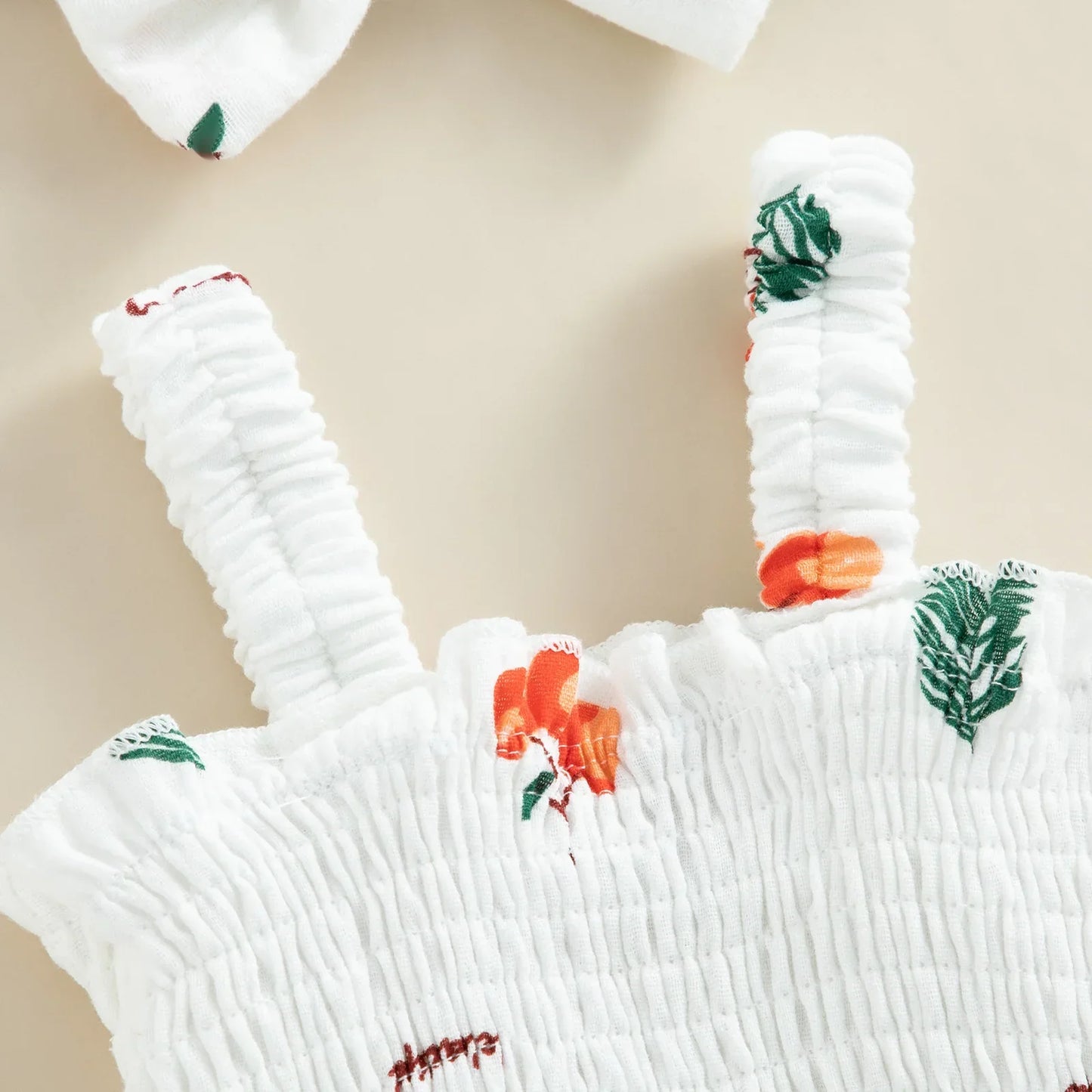 Bambino's Romper And Bow Set