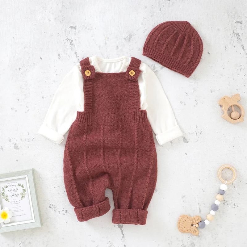 Bambino's Romper And Hat Set