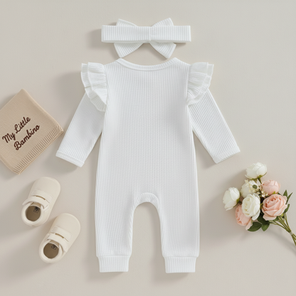 Bambino's Romper And Bow Set