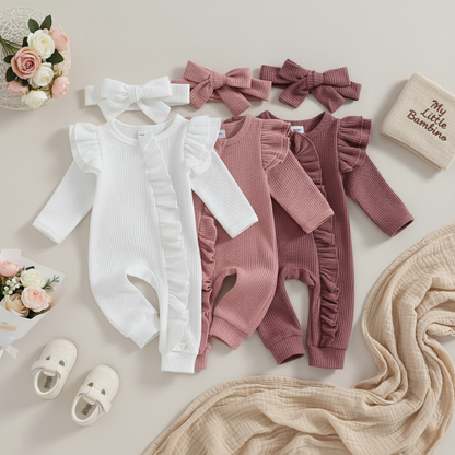 Bambino's Romper And Bow Set