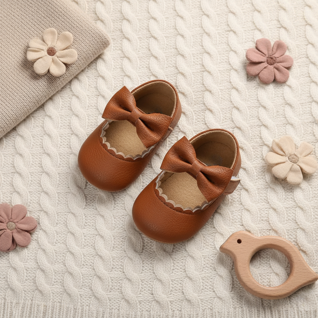 Bambino's Classic Bow Shoes