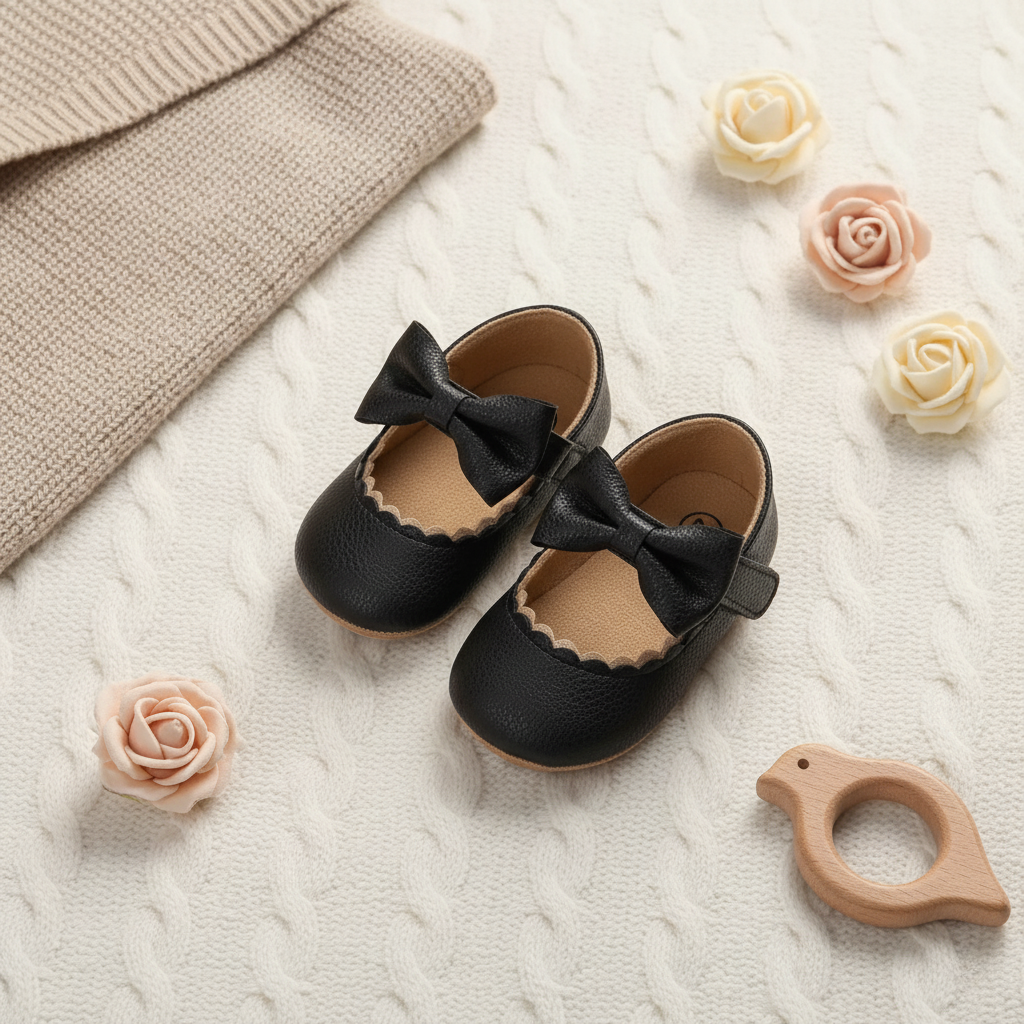 Bambino's Classic Bow Shoes