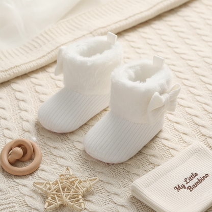 Bambino's Warm Bow Slippers
