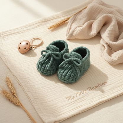 Bambino's Knitted Bow Slippers