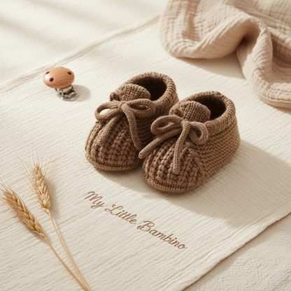 Bambino's Knitted Bow Slippers