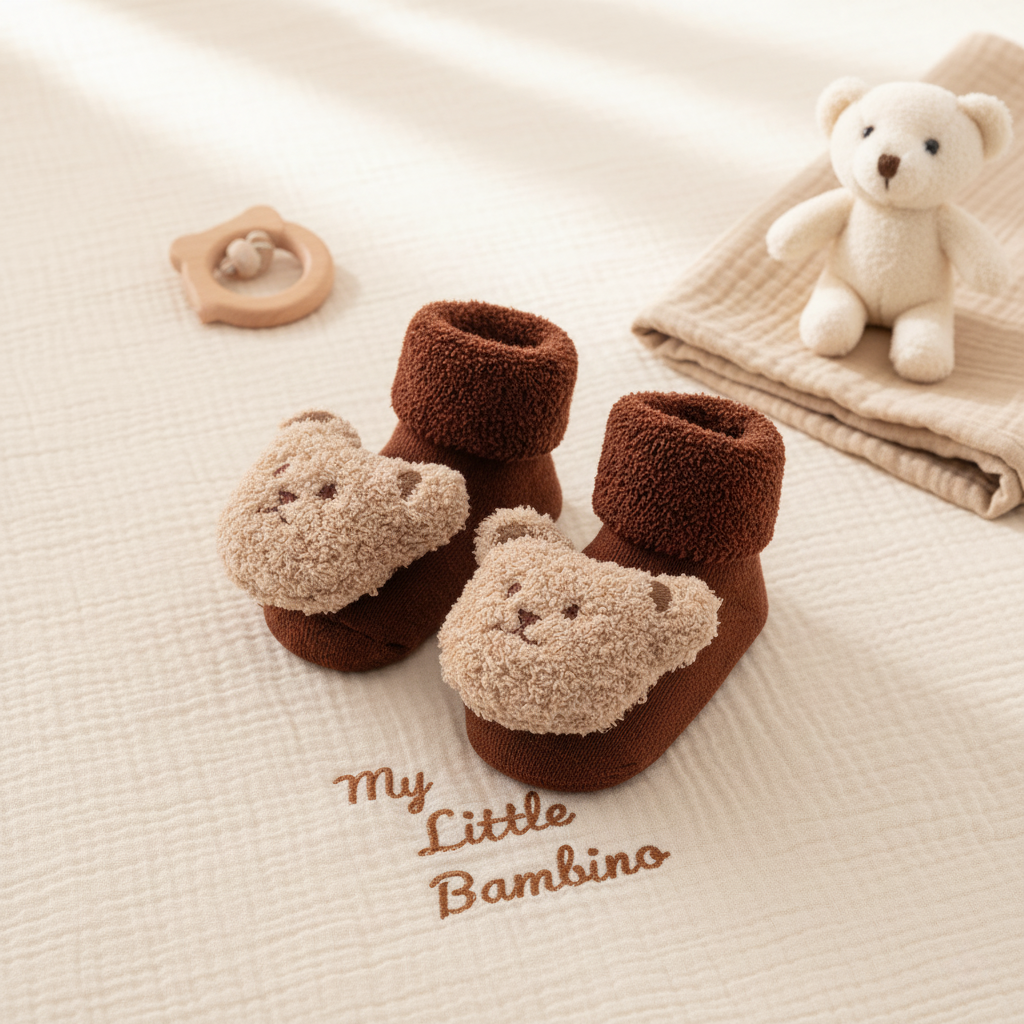 Bambino's Teddy Bear Slippers