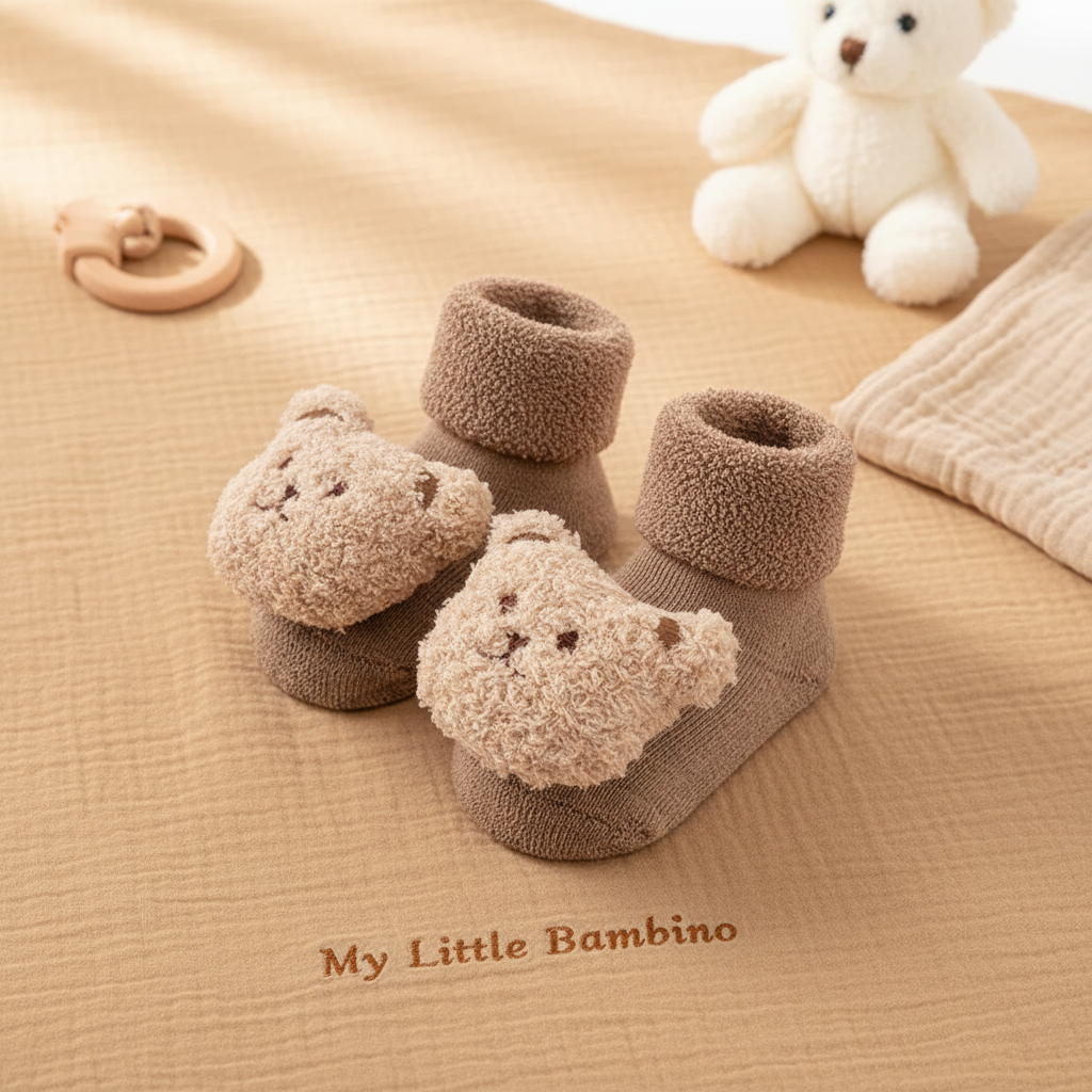 Bambino's Teddy Bear Slippers